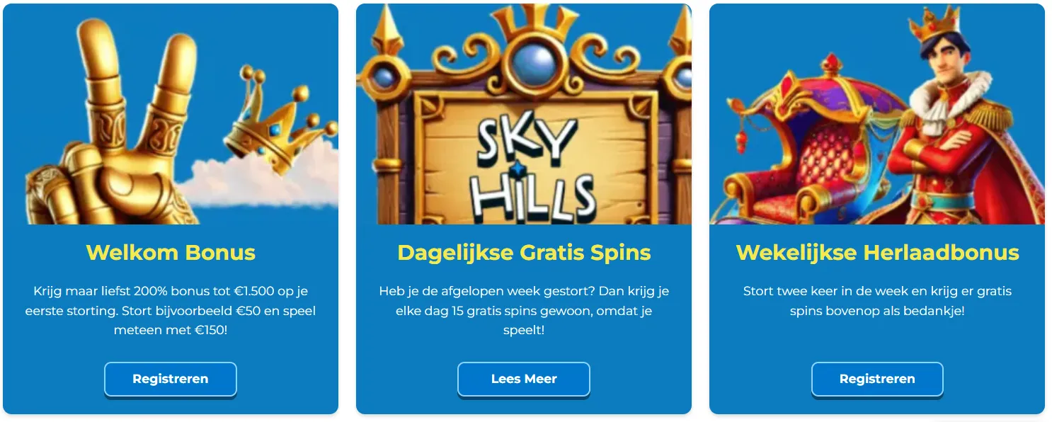 SkyHills Casino Nederland: uitgebreide gids voor online spelers image 3