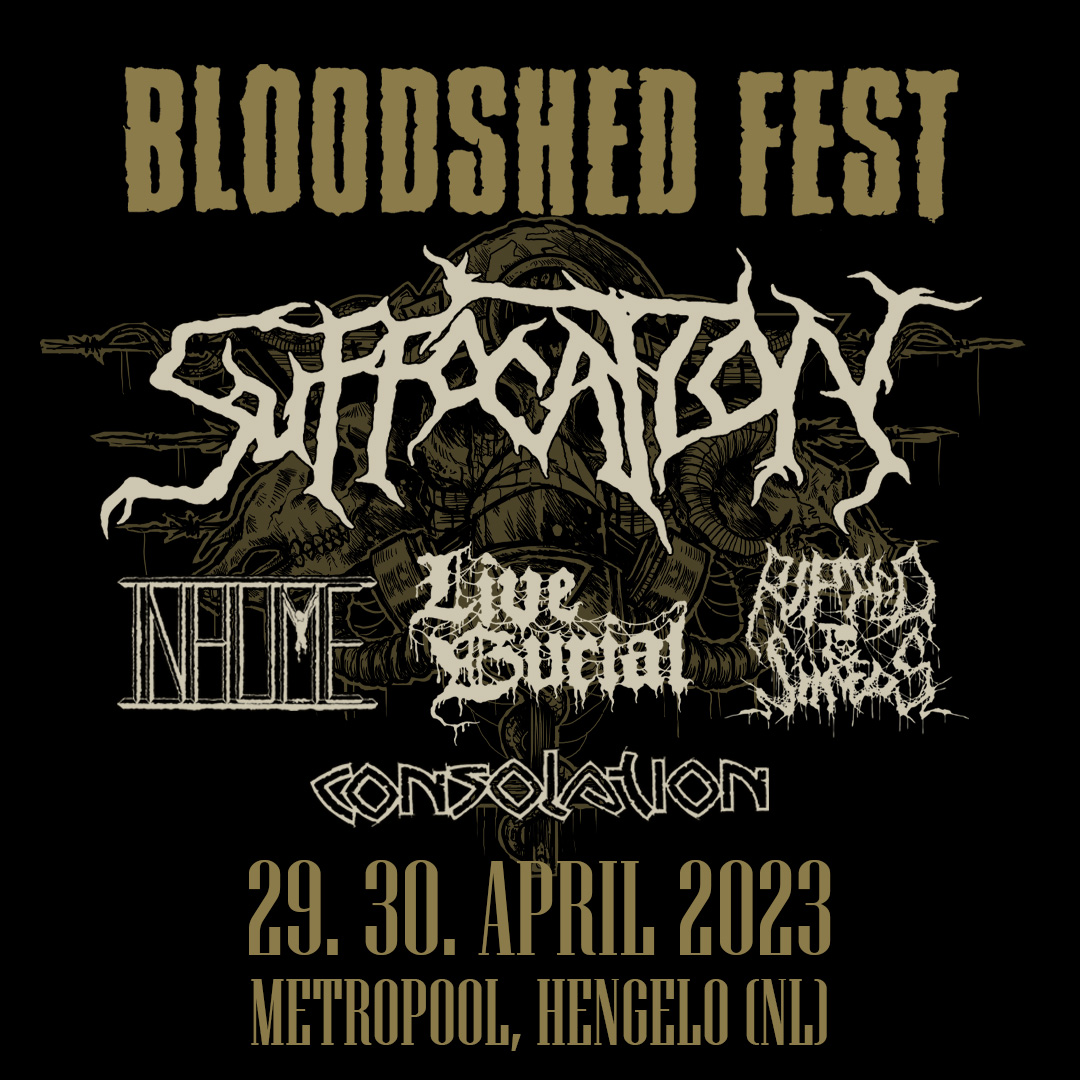 Suffocation (USA) and 4 more new additions to Bloodshed 2023